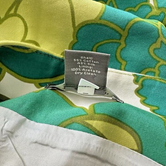 Ann Taylor Skirt Womens Petite Size 4 Silk Blend Floral Pleated Multicolor - Picture 3 of 6